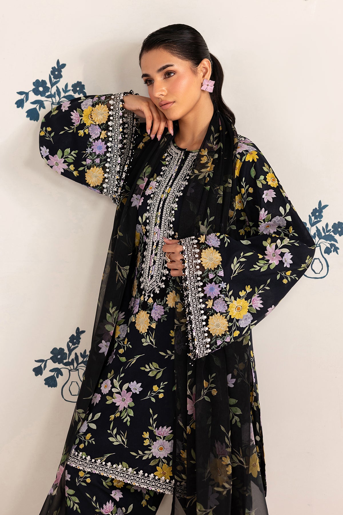 Baroque | Embroidered Lawn | SF-4465