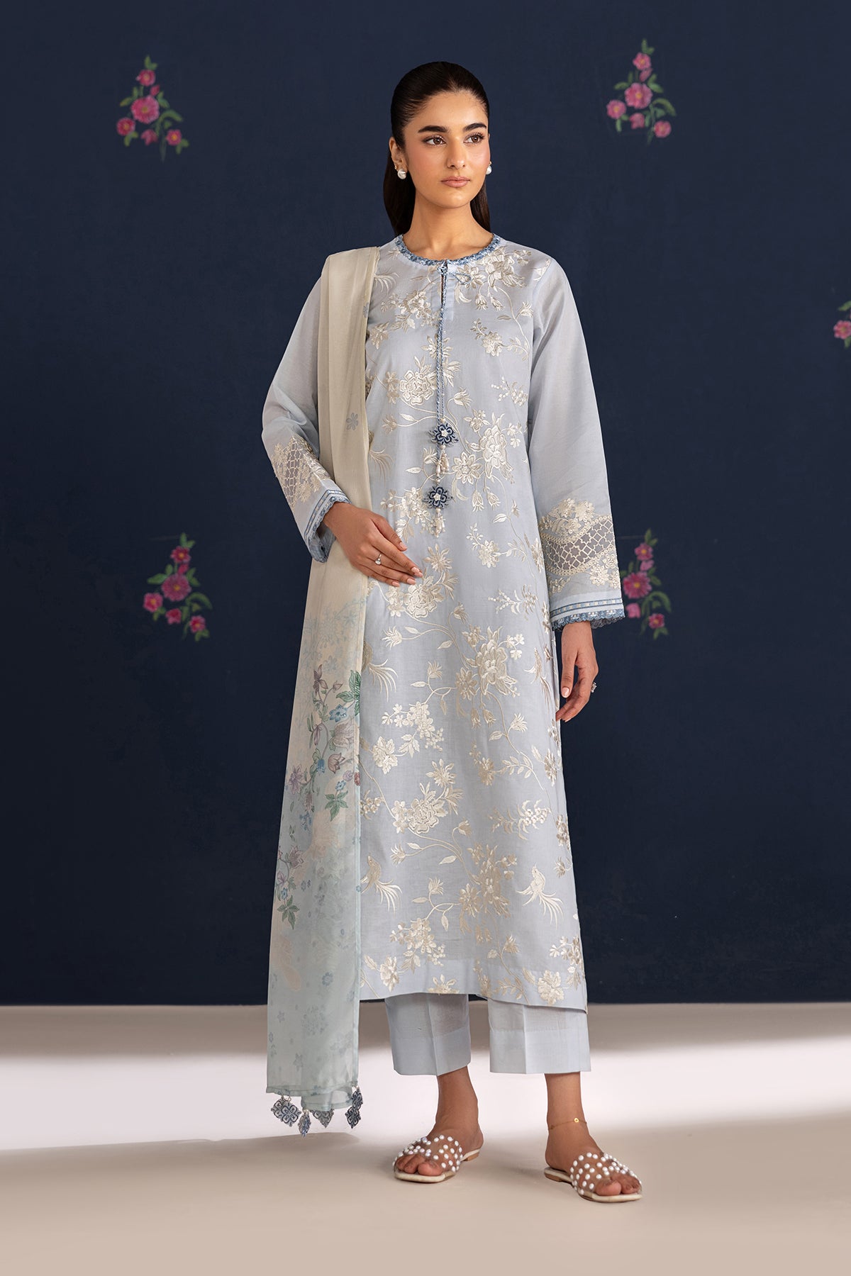 Baroque | Embroidered Lawn | SF-4466