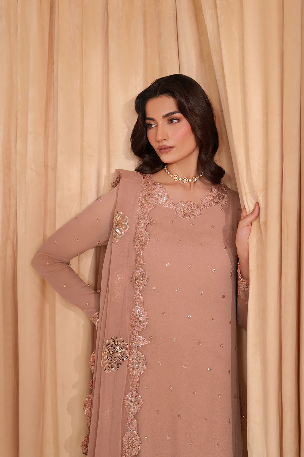 Iznik | Chinon Chiffon | CC-74 Embroidered Chiffon