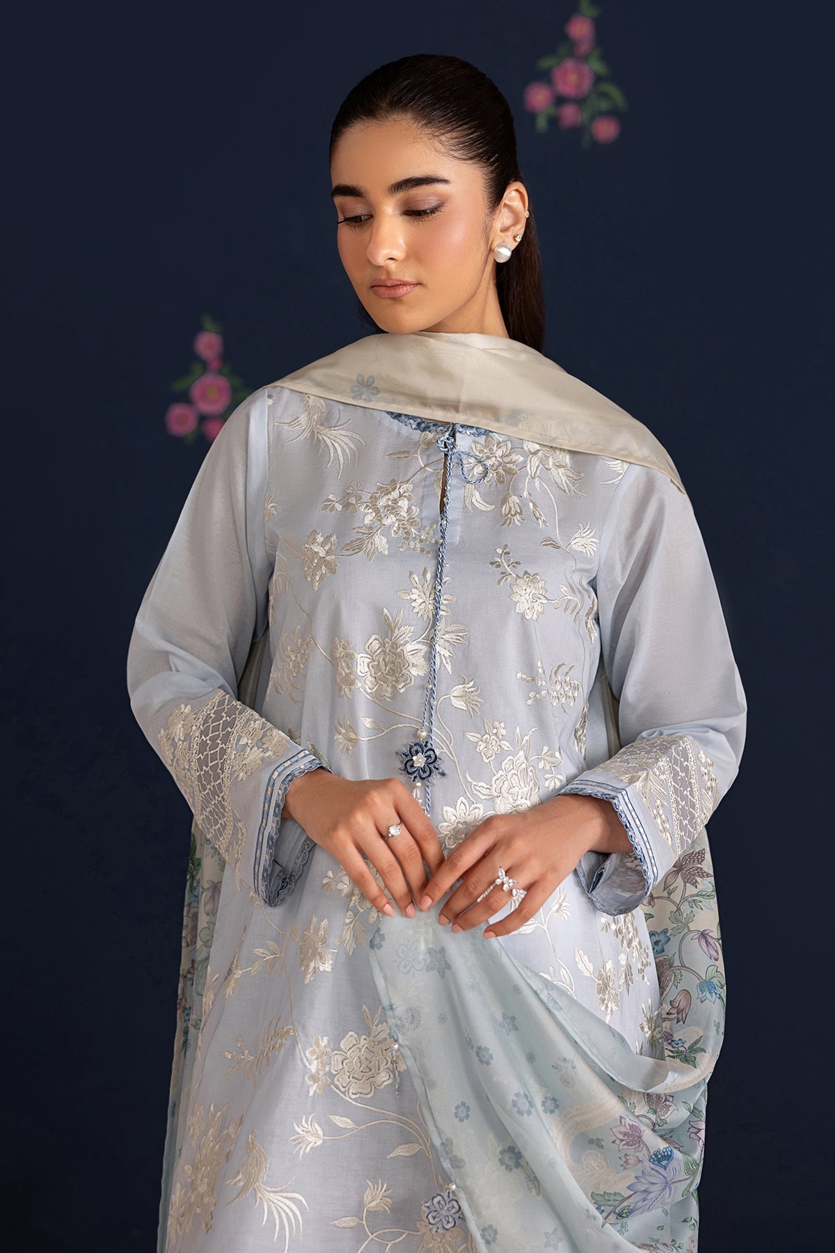 Baroque | Embroidered Lawn | SF-4466