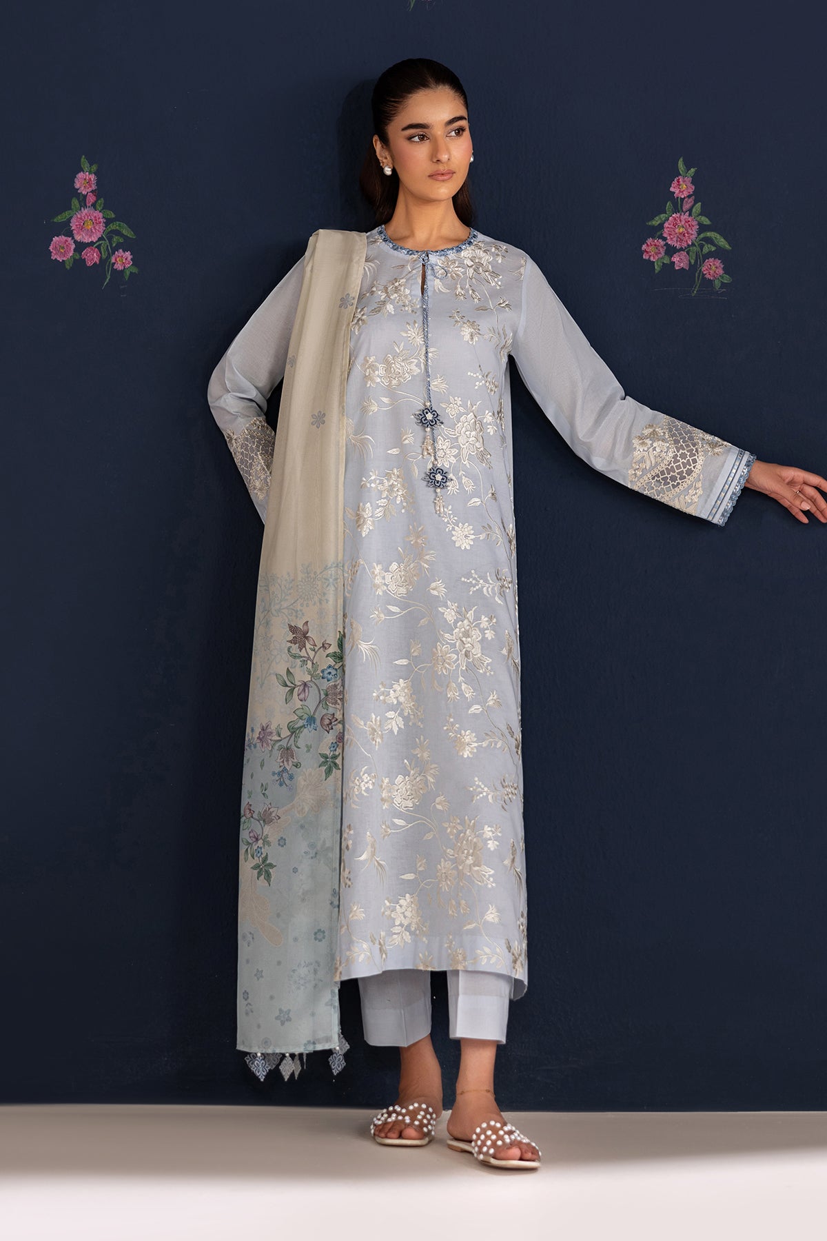 Baroque | Embroidered Lawn | SF-4466