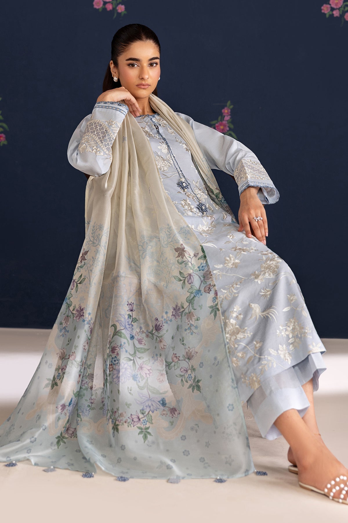 Baroque | Embroidered Lawn | SF-4466