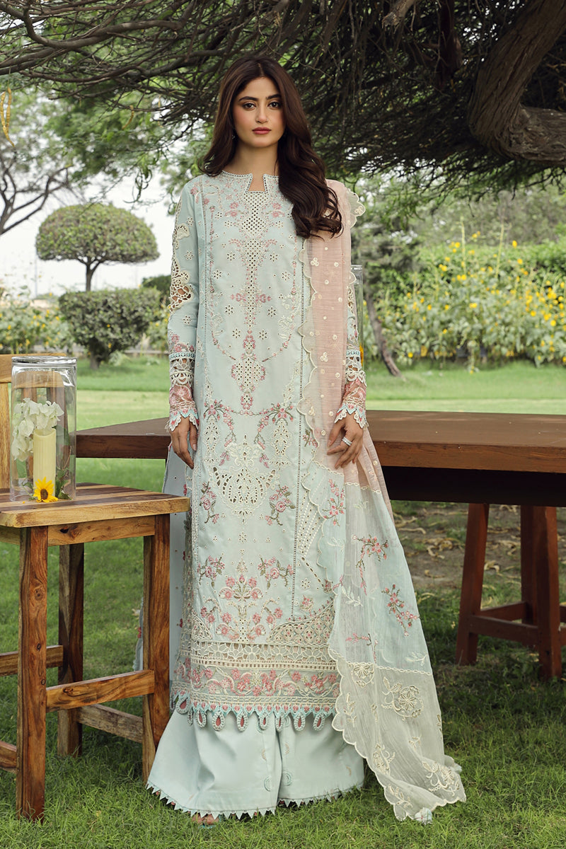 Qalamkar | Festive Lawn 2024 | PS-01 ALIZAY - House Of Anaya