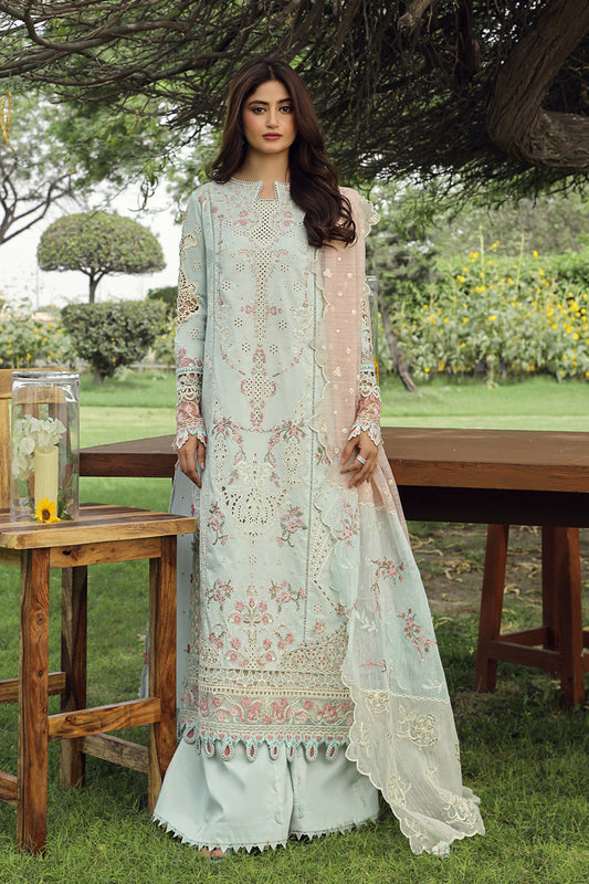 Qalamkar | Festive Lawn 2024 | PS-01 ALIZAY - House Of Anaya