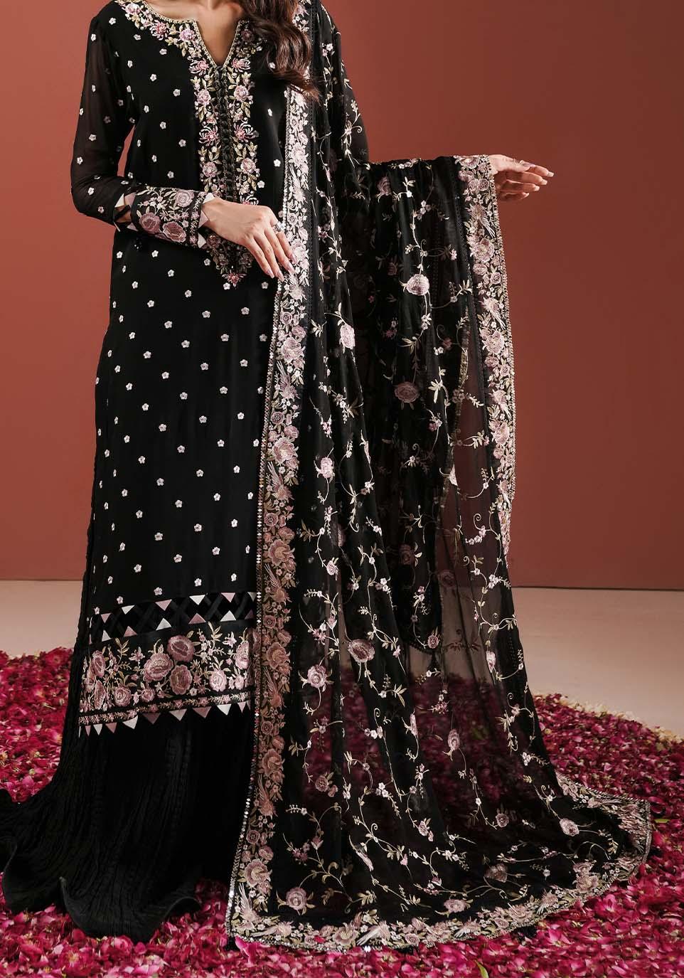 Zarqash | Lakhnawi Festive Chiffon 24 |  ZQL 003A SAHAR