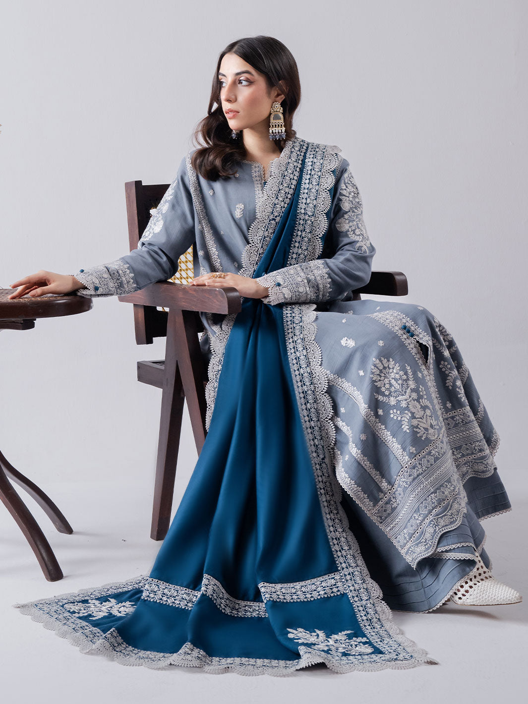 Faiza Faisal | Winter Edit 2024 | ELAAF - House Of Anaya