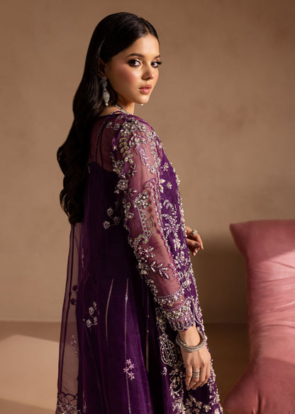 Lamhay by Maria Osama Khan Embroidered Organza 3Pc Suit - Sheesham