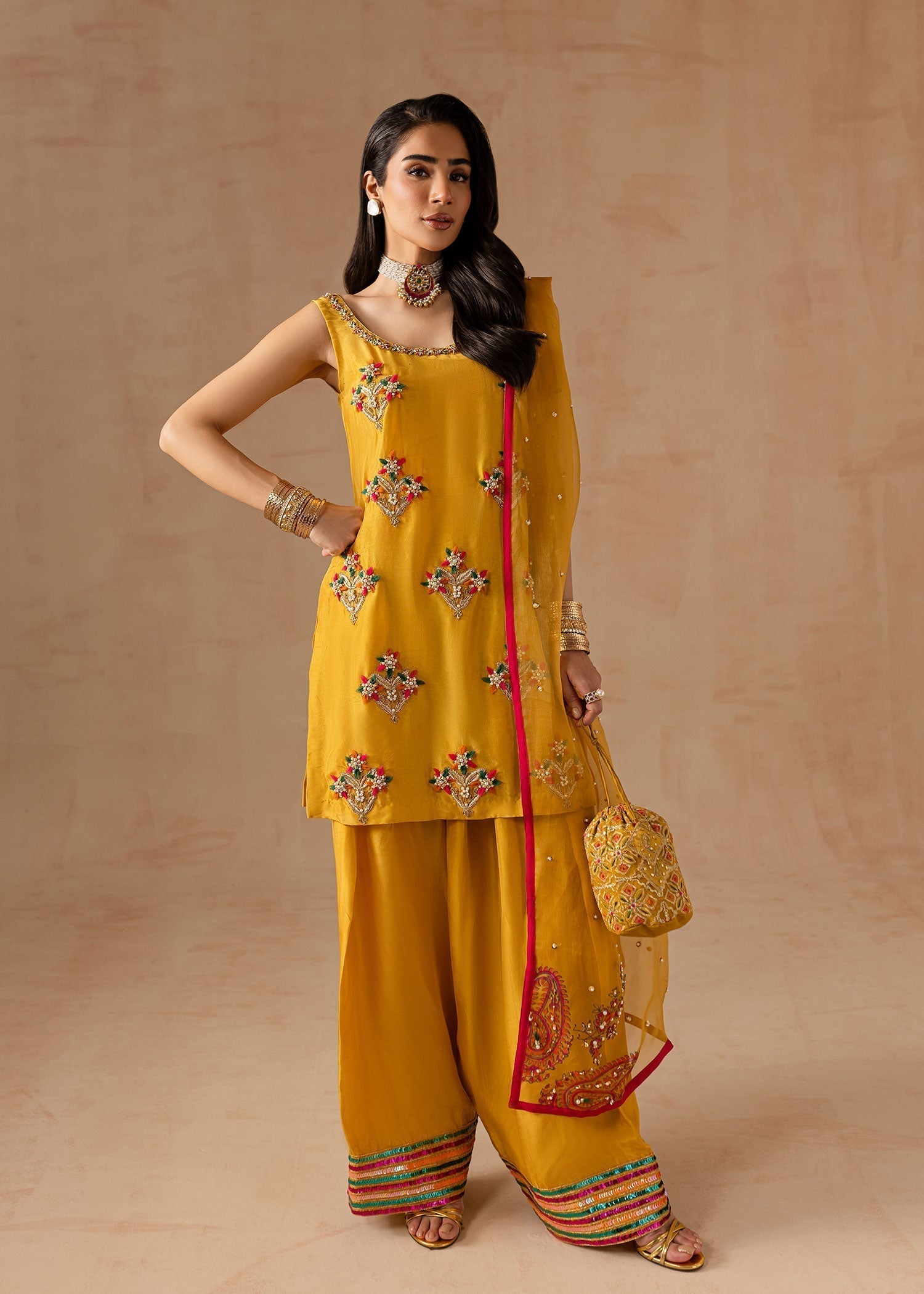 Maria Osama Khan | Noir Bliss Luxury Formals | Marigold Muse