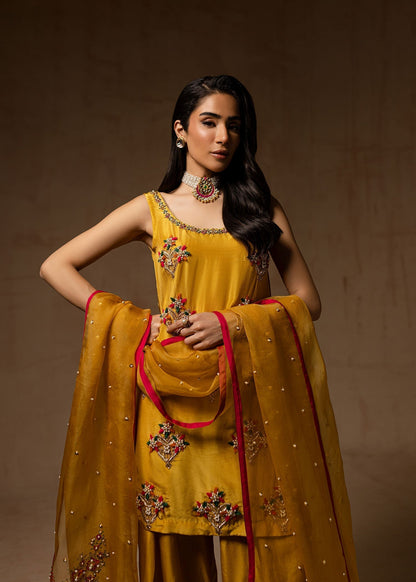 Maria Osama Khan | Noir Bliss Luxury Formals | Marigold Muse