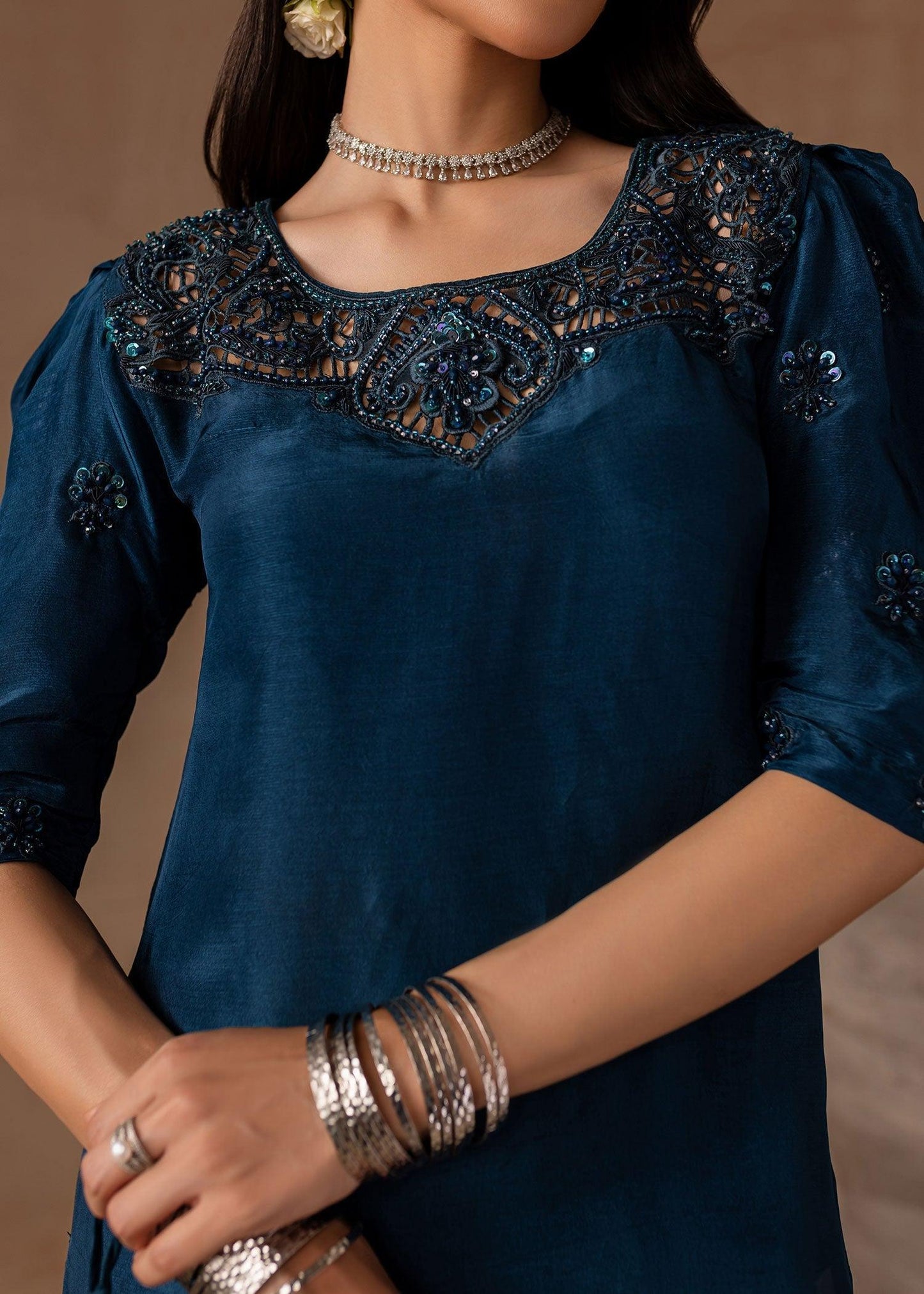 Maria Osama Khan | Noir Bliss Luxury Formals | Royal Sapphire