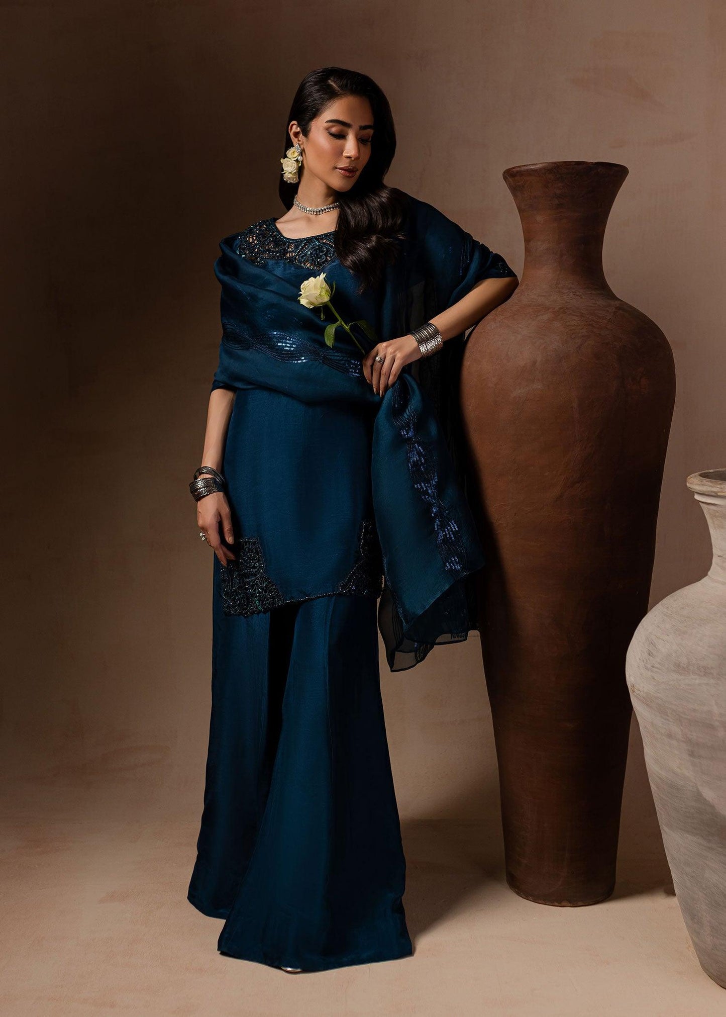 Maria Osama Khan | Noir Bliss Luxury Formals | Royal Sapphire