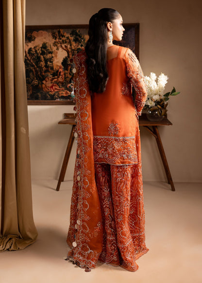 Lamhay by Maria Osama Khan Embroidered Organza 3Pc Suit - Gulnaar