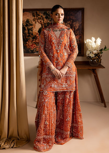 Lamhay by Maria Osama Khan Embroidered Organza 3Pc Suit - Gulnaar