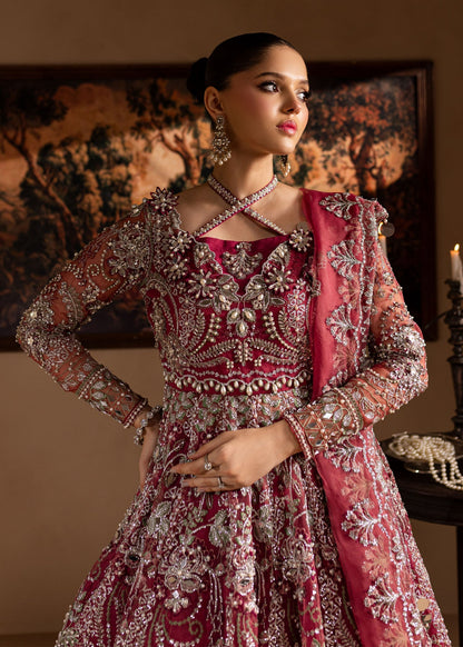 Lamhay by Maria Osama Khan Embroidered Organza 3Pc Suit - Nayab