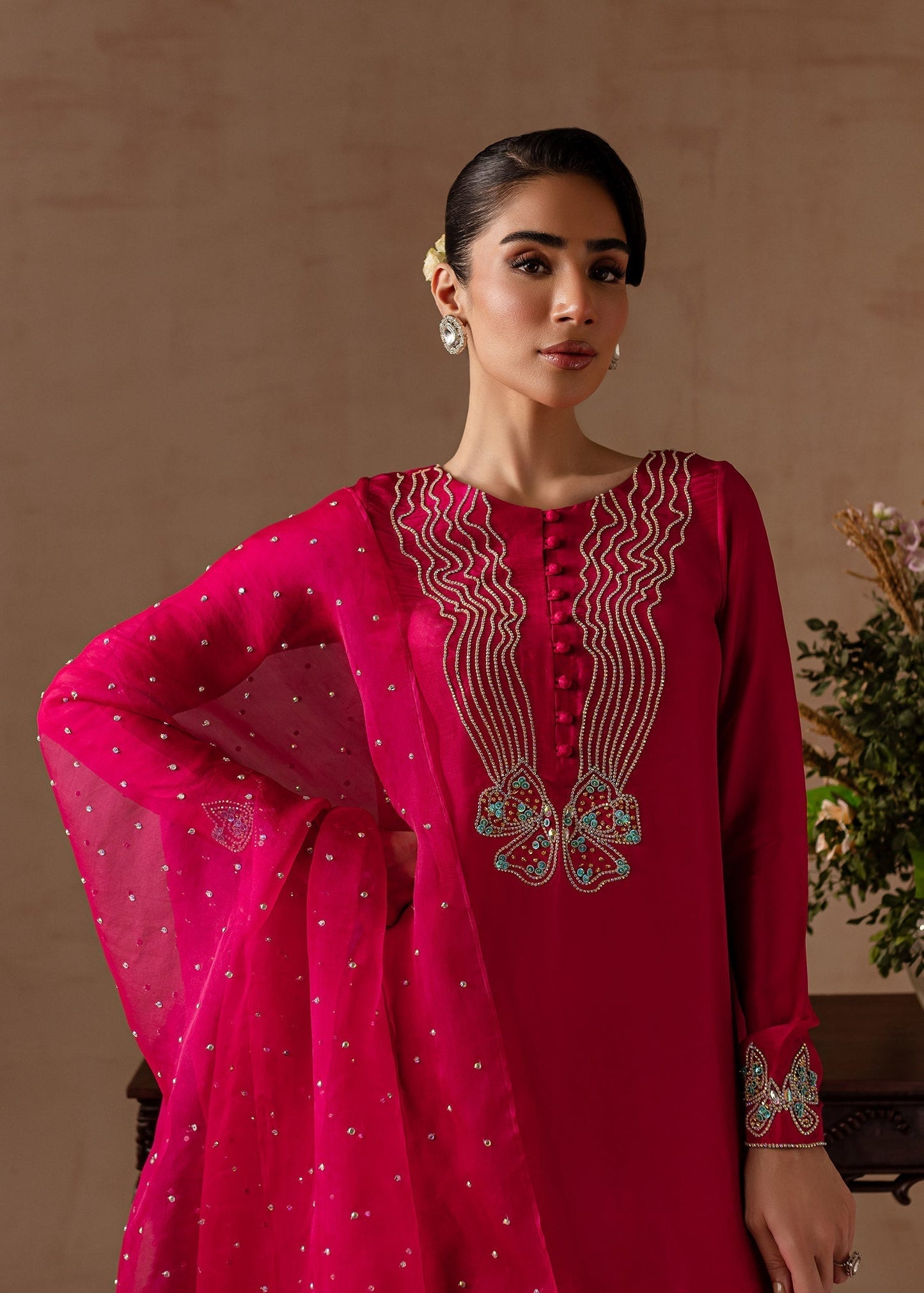 Maria Osama Khan | Noir Bliss Luxury Formals | Peony