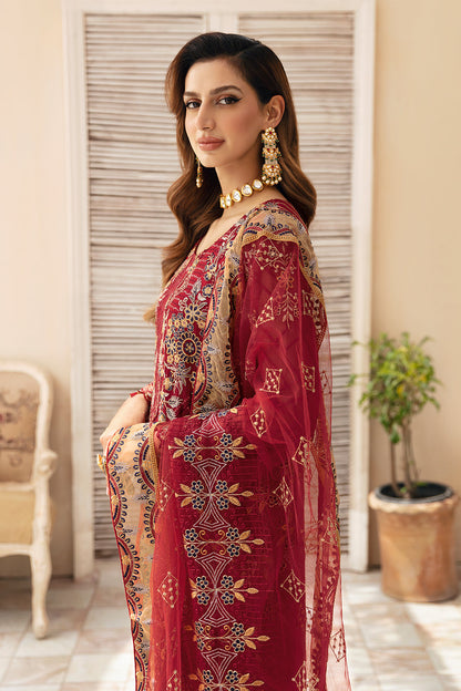 Ramsha | Chevron Chiffon Collection | A-907 - House Of Anaya