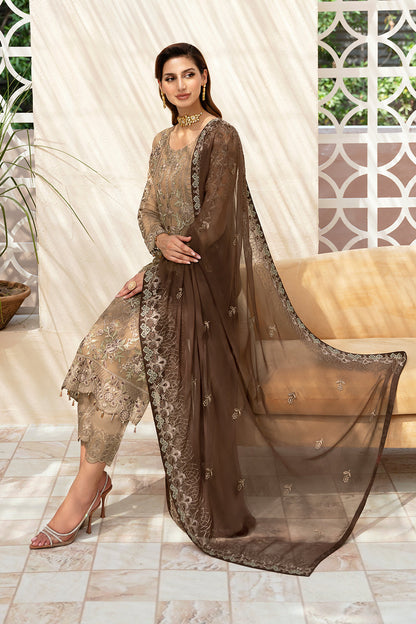 Ramsha | Chevron Chiffon Collection |A-904 - House Of Anaya