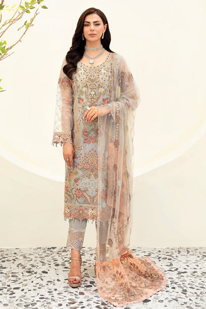 Ramsha | Minhal Organza Collection | M-909 - House Of Anaya