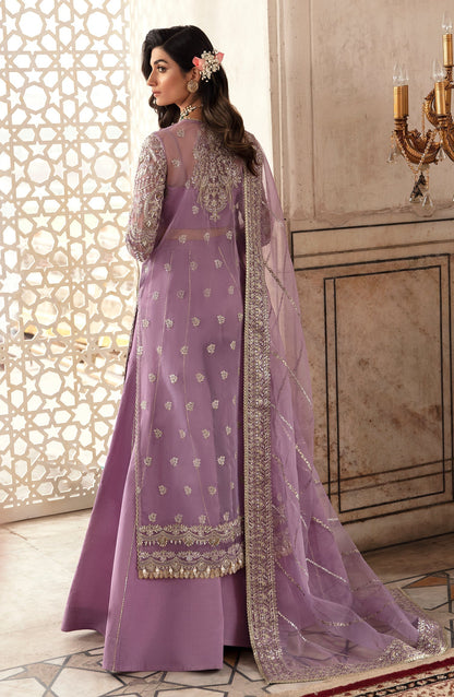 Zevk Afsanah Luxury Embroidered Organza 3Pc Suit - Gul-e-Nargis