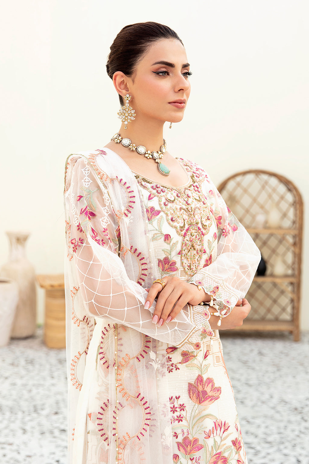 Ramsha | Minhal Organza Collection | M-907 - House Of Anaya