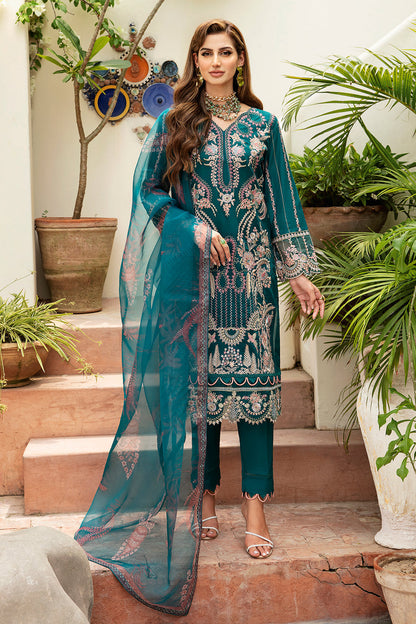 Ramsha | Luxury Lawn 24 | Y-808 - House Of Anaya