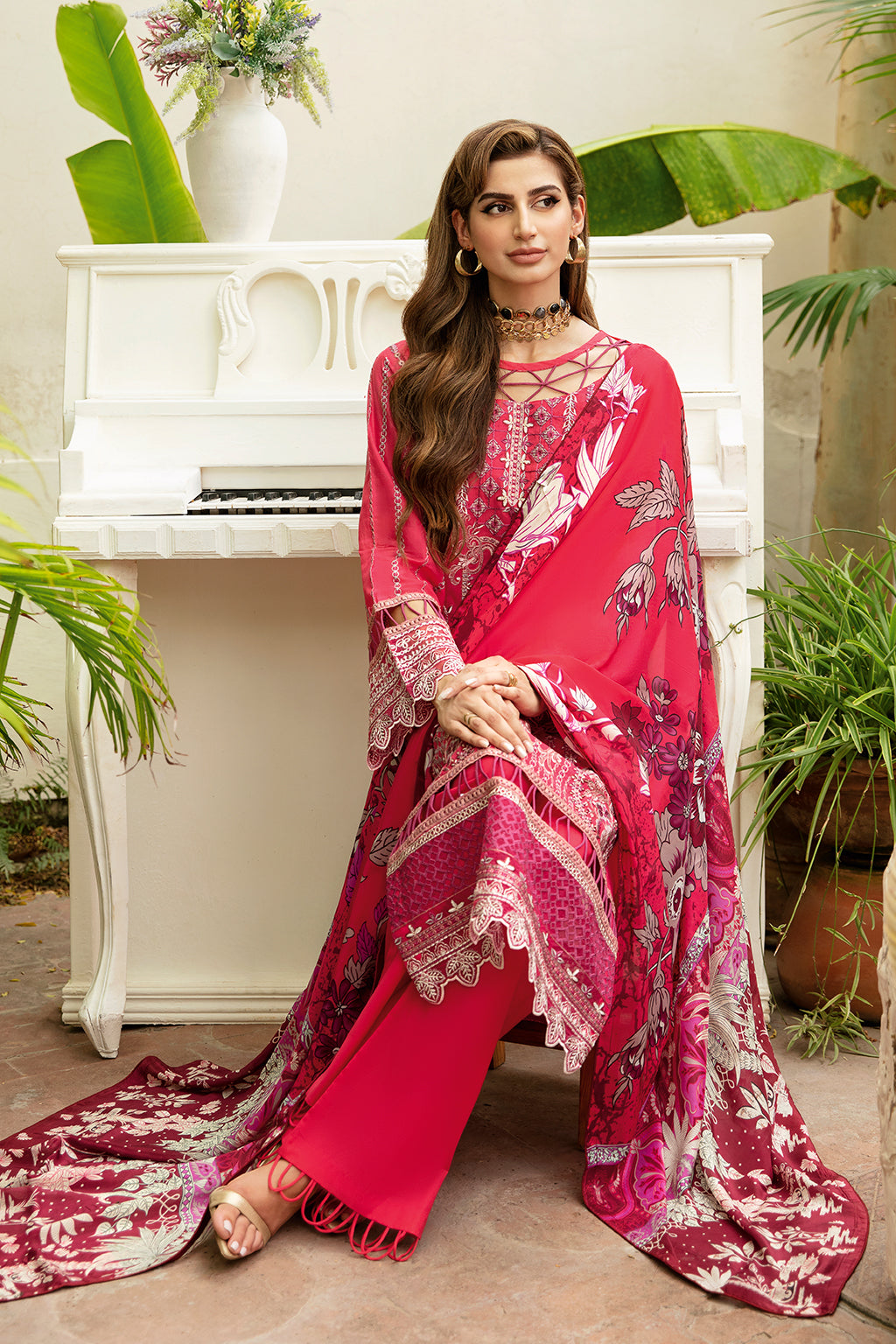 Ramsha | Riwayat Lawn Collection| Y-810 - House Of Anaya