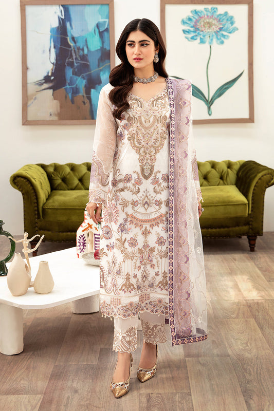 Ramsha | Minhal Organza Collection | M-1002 - House Of Anaya
