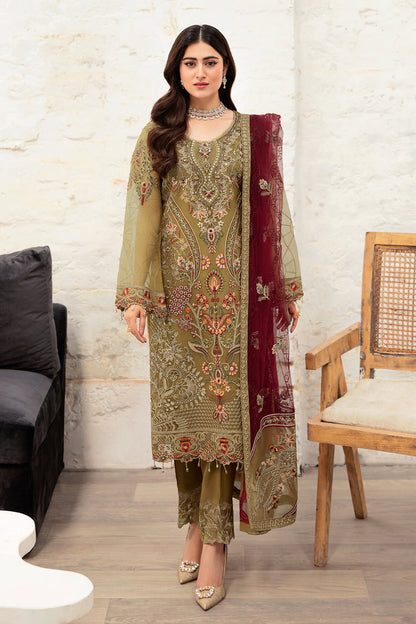 Ramsha | Minhal Organza Collection | M-1010 - House Of Anaya