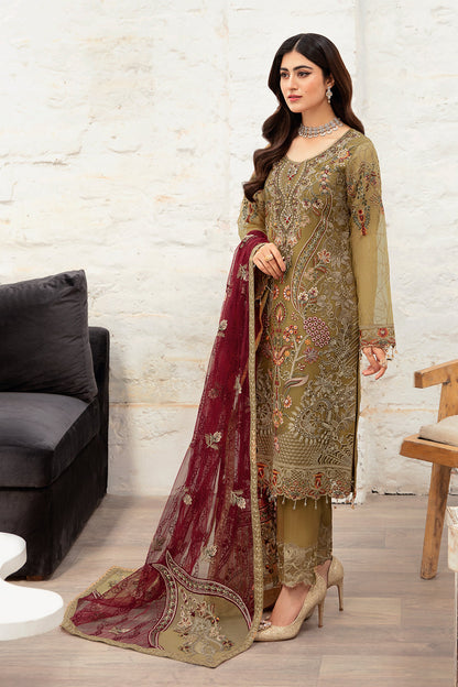 Ramsha | Minhal Organza Collection | M-1010 - House Of Anaya