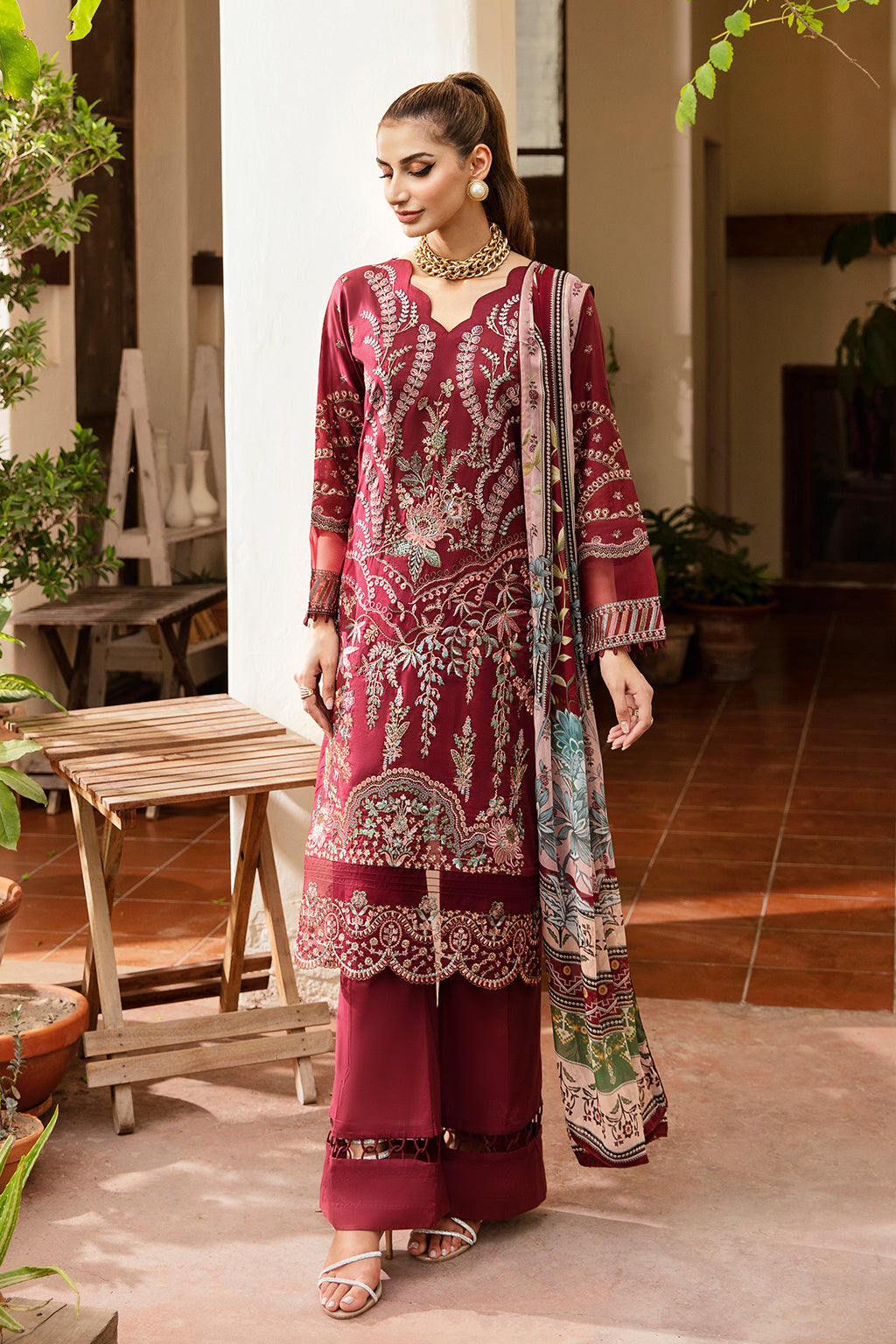 Ramsha | Riwayat Lawn Collection| Y-801 - House Of Anaya