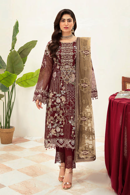 Ramsha | Minhal Organza Collection | M-1003 - House Of Anaya