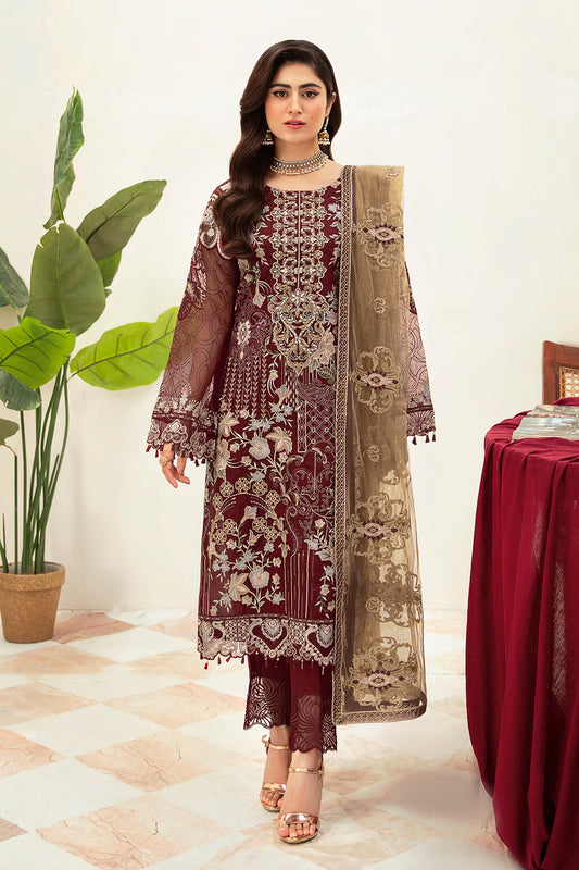 Ramsha | Minhal Organza Collection | M-1003 - House Of Anaya