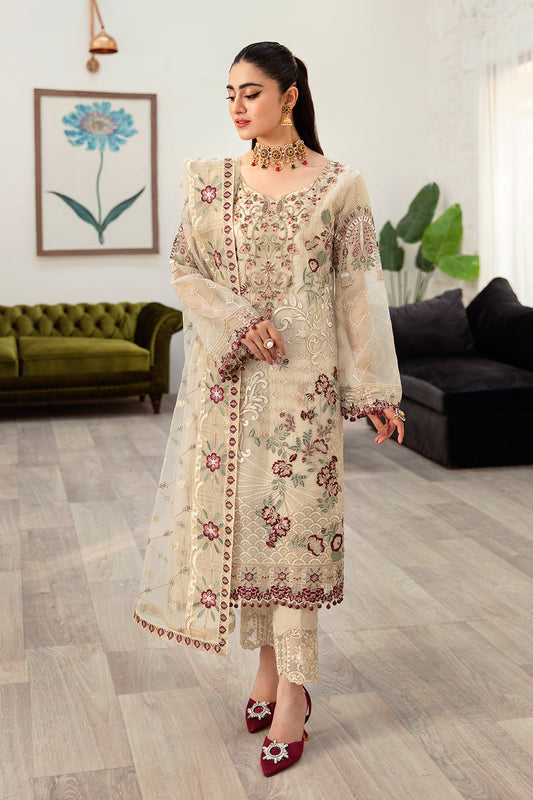Ramsha | Minhal Organza Collection | M-1004 - House Of Anaya