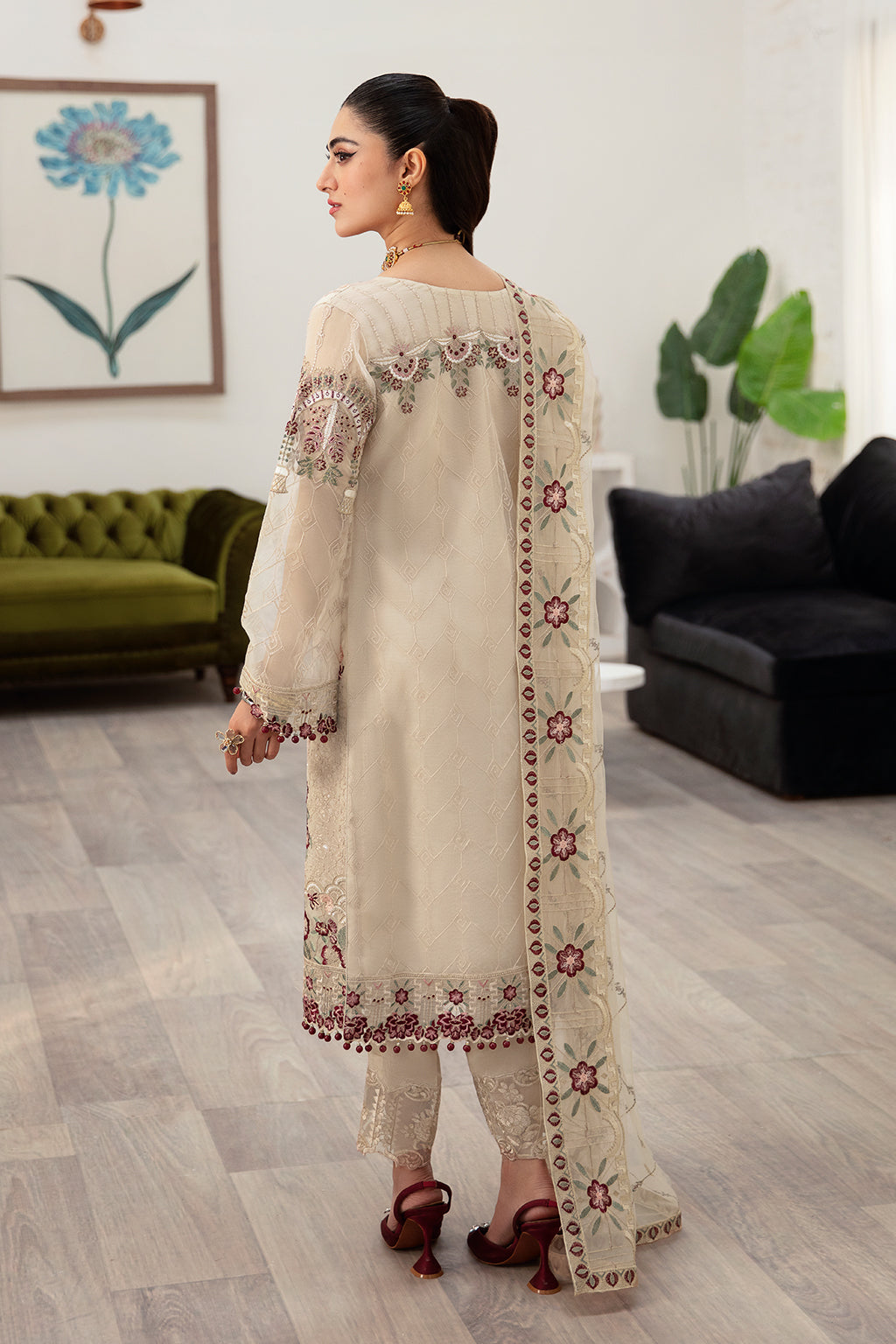 Ramsha | Minhal Organza Collection | M-1004 - House Of Anaya