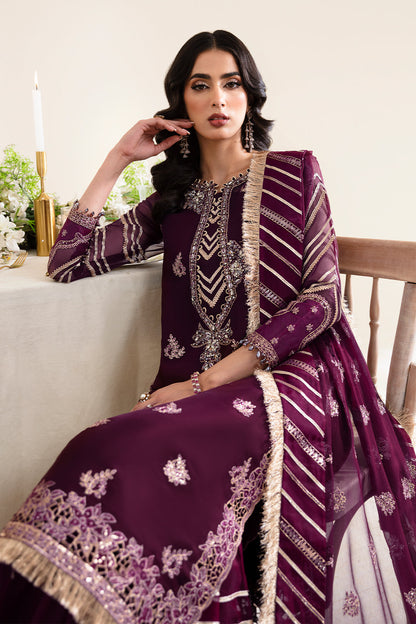 Alizeh Fashion Reena Handcrafted Chiffon 3Pc Suit AF-HM-4019-Laurel