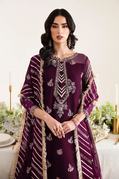 Alizeh Fashion Reena Handcrafted Chiffon 3Pc Suit AF-HM-4019-Laurel