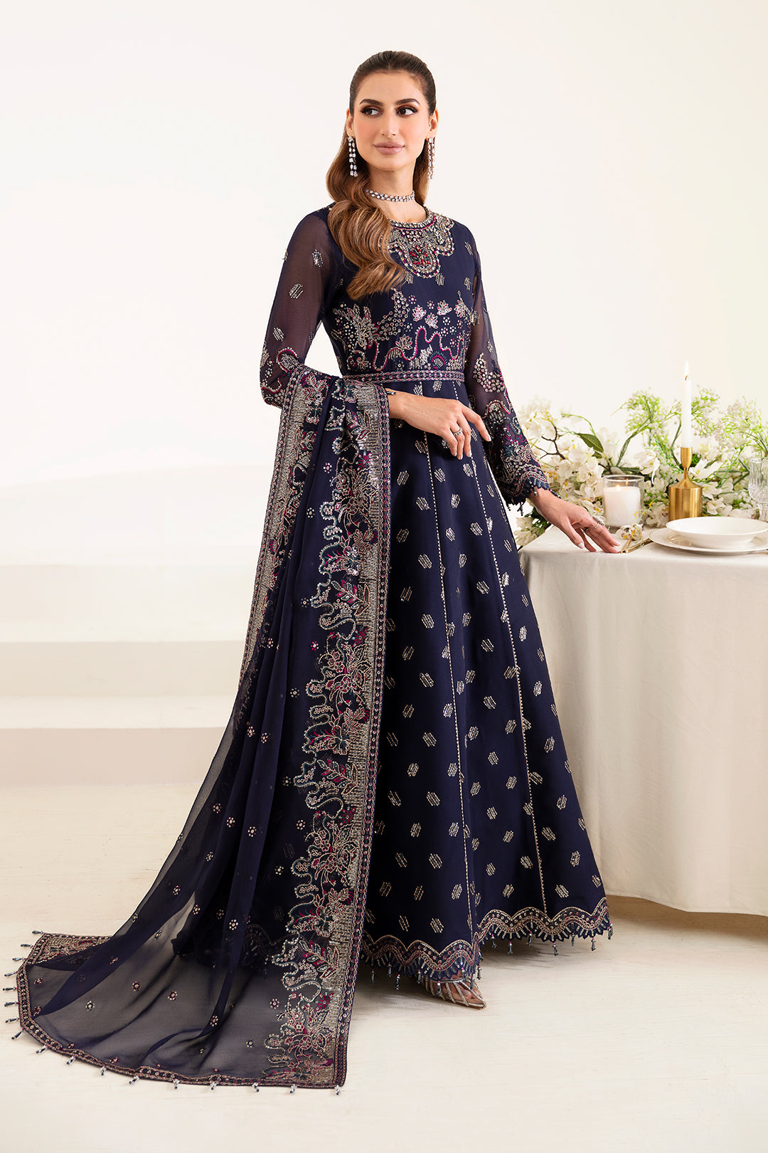 Alizeh Fashion Reena Handcrafted Chiffon 3Pc Suit AF-HM-4013-Splendor