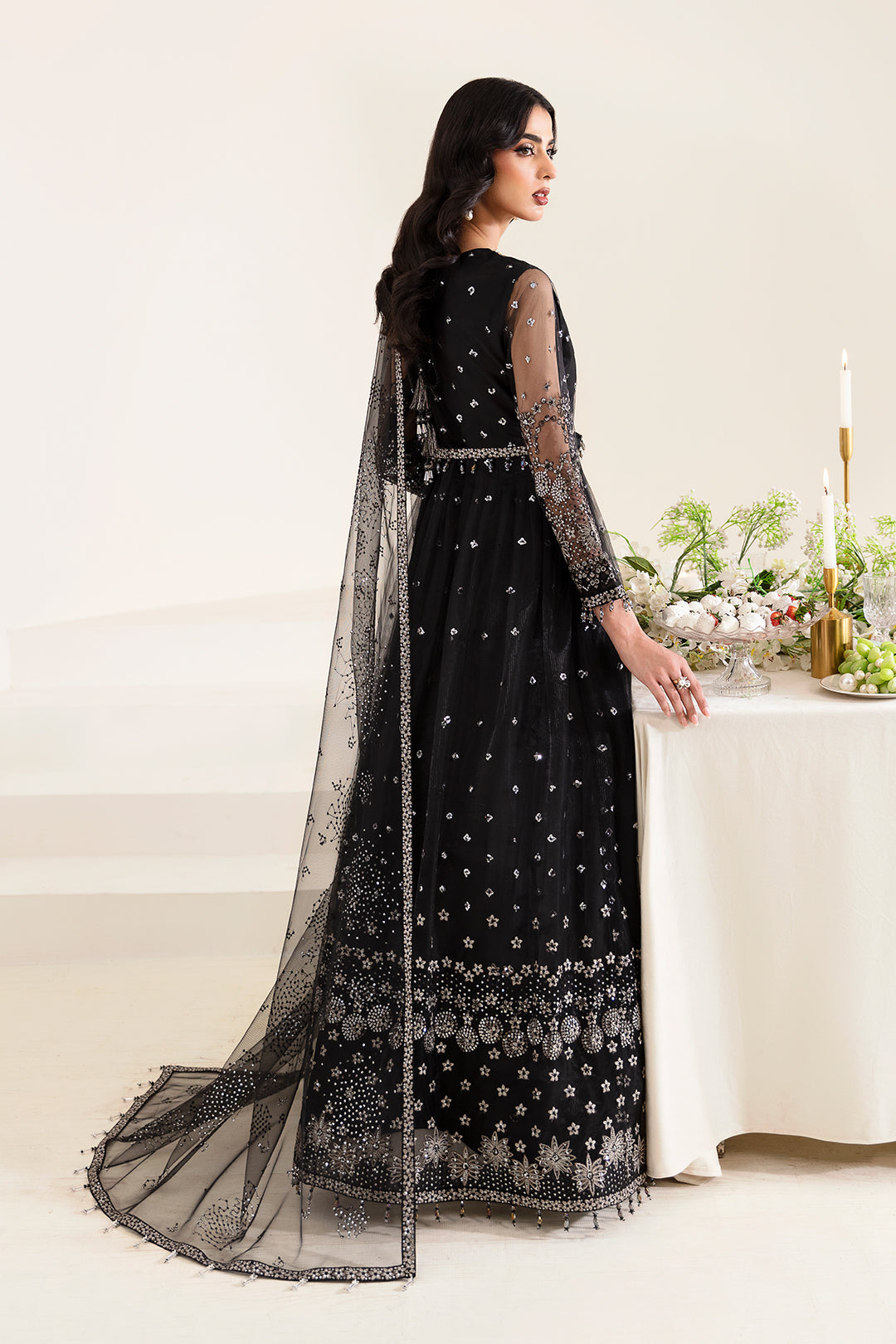 Alizeh Fashion Reena Handcrafted Net 3Pc Suit AF-HM-4017-Lucent