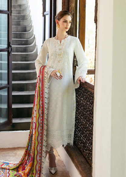 kanwal Malik | Mayal Luxury Lawn | Cerise - House Of Anaya