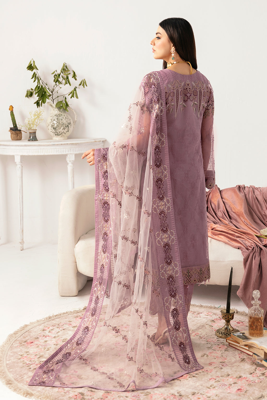 Ramsha | Minhal Organza Collection | M-1107 - House Of Anaya