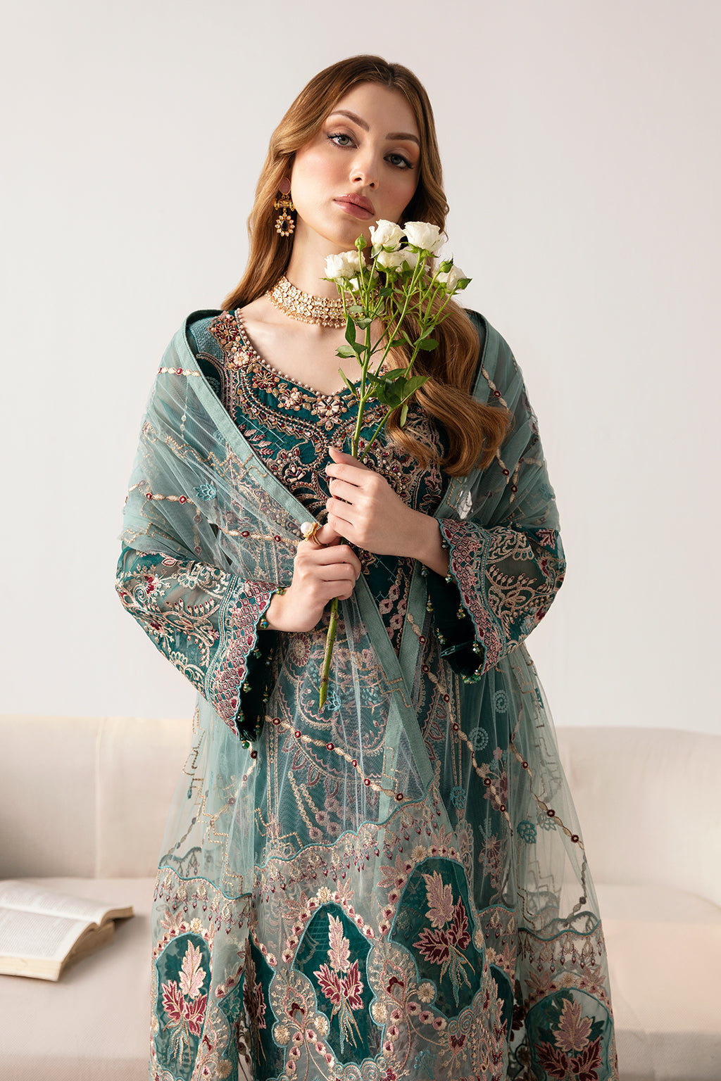Ramsha | Minhal Organza Collection | M-1101 - House Of Anaya