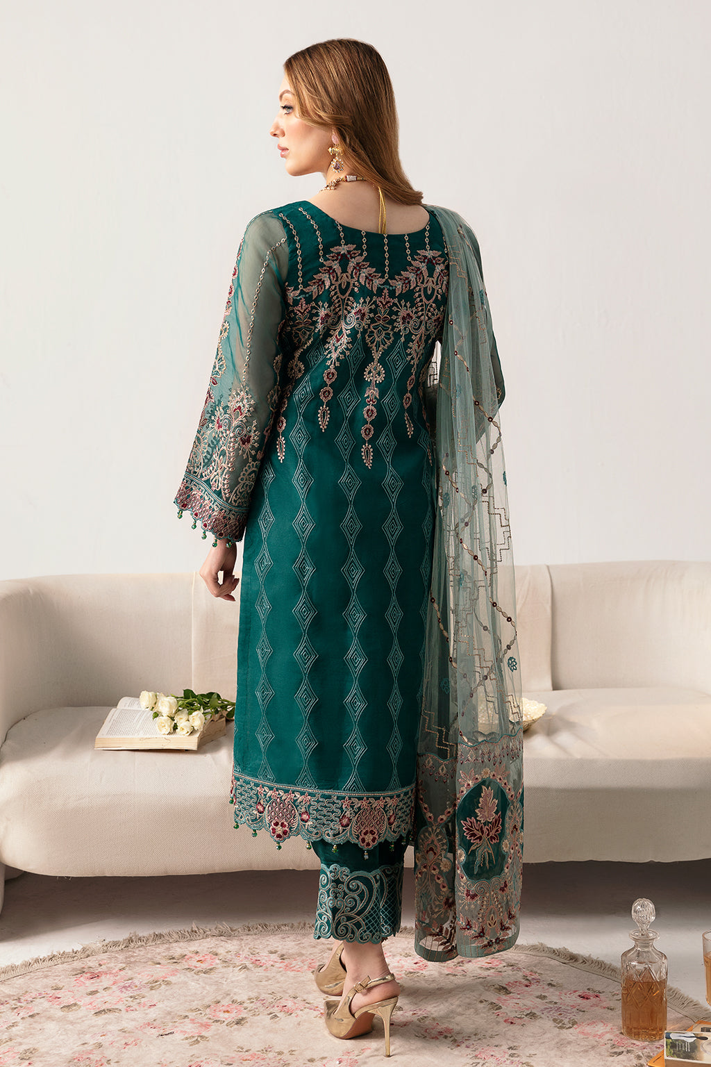 Ramsha | Minhal Organza Collection | M-1101 - House Of Anaya