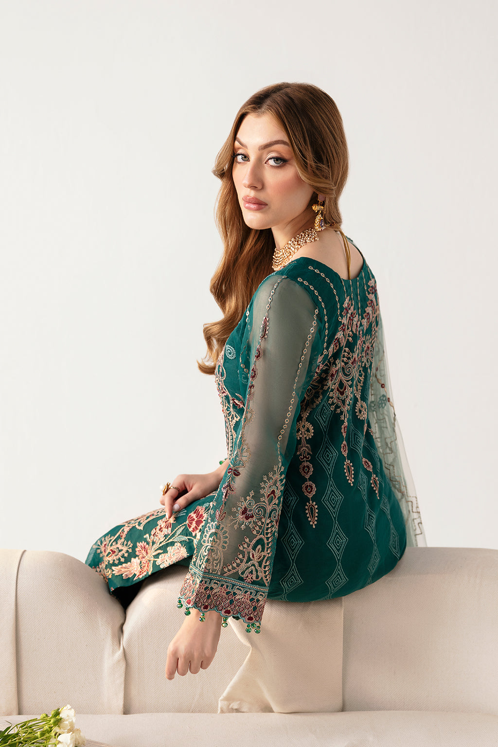 Ramsha | Minhal Organza Collection | M-1101 - House Of Anaya