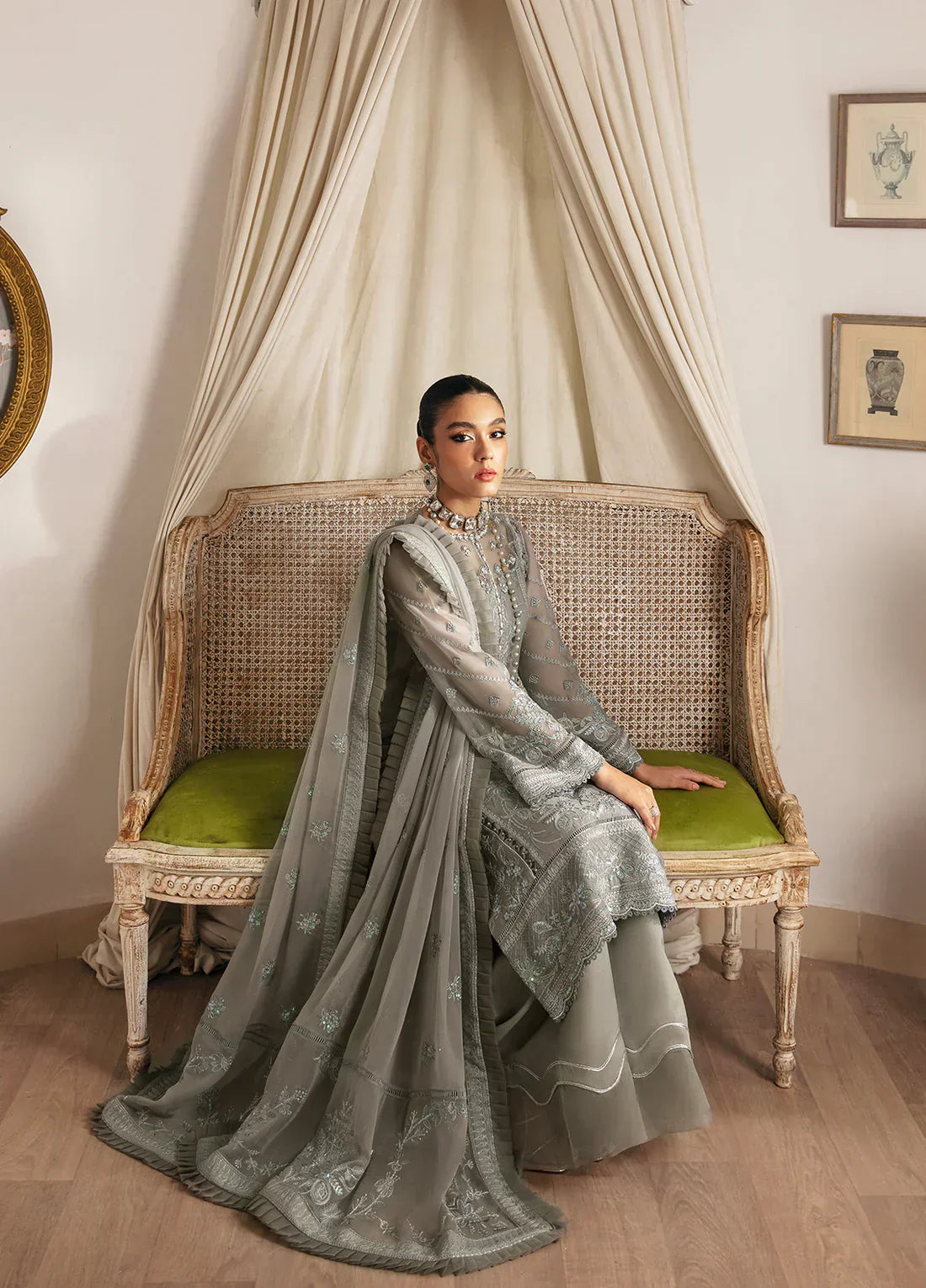 Gulaal | Embroidered Chiffon 23 | Sirena - House Of Anaya