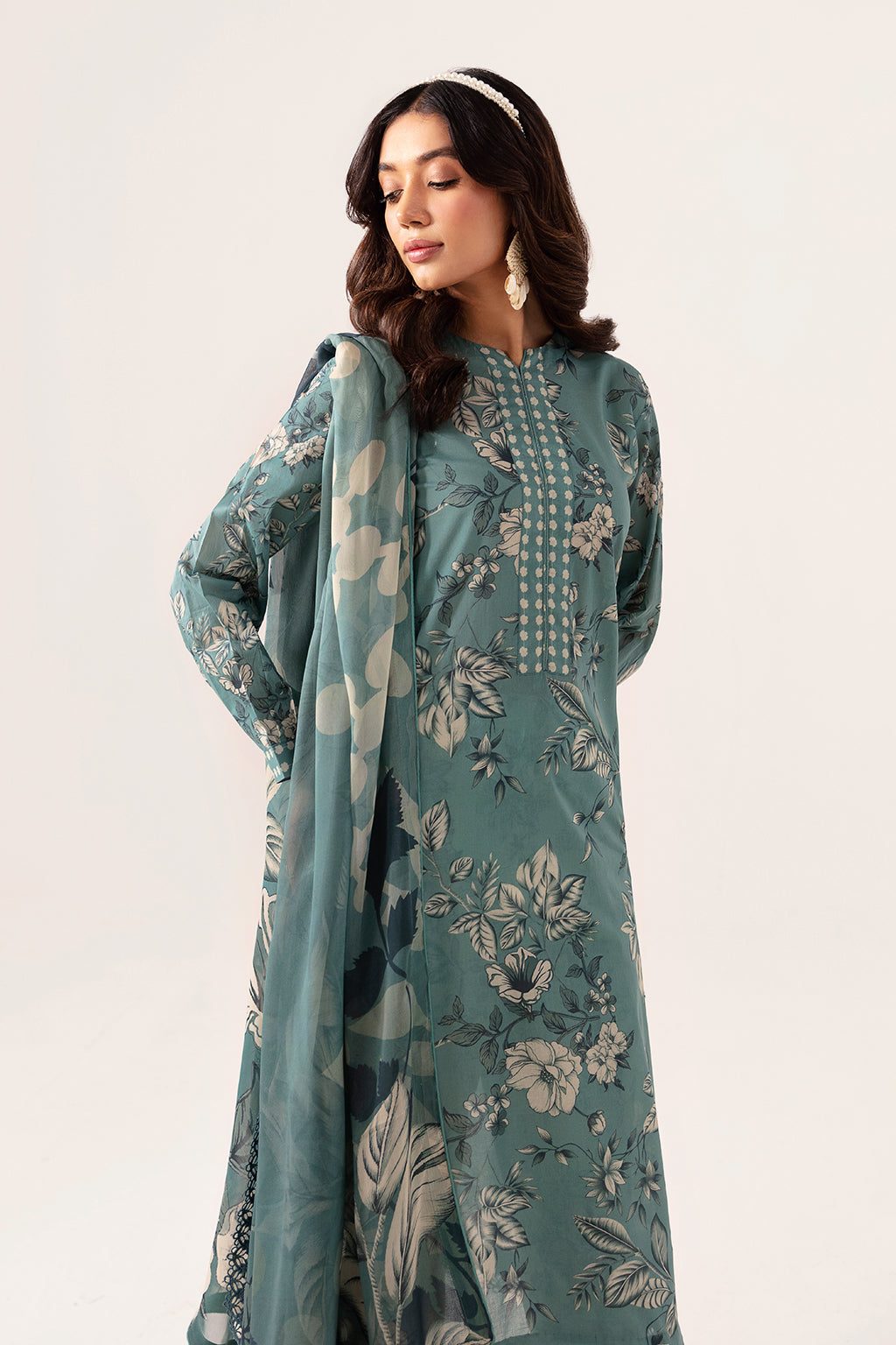 Ramsha | Pinted Lawn | RP-104 - House Of Anaya