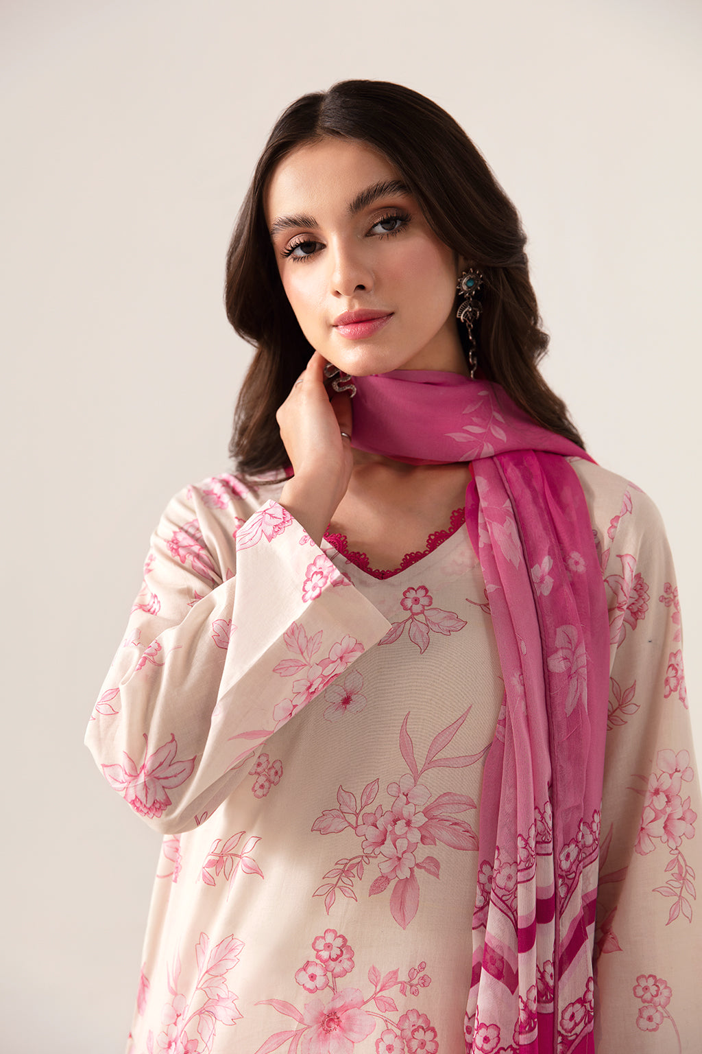 Ramsha | Pinted Lawn | RP-105 - House Of Anaya