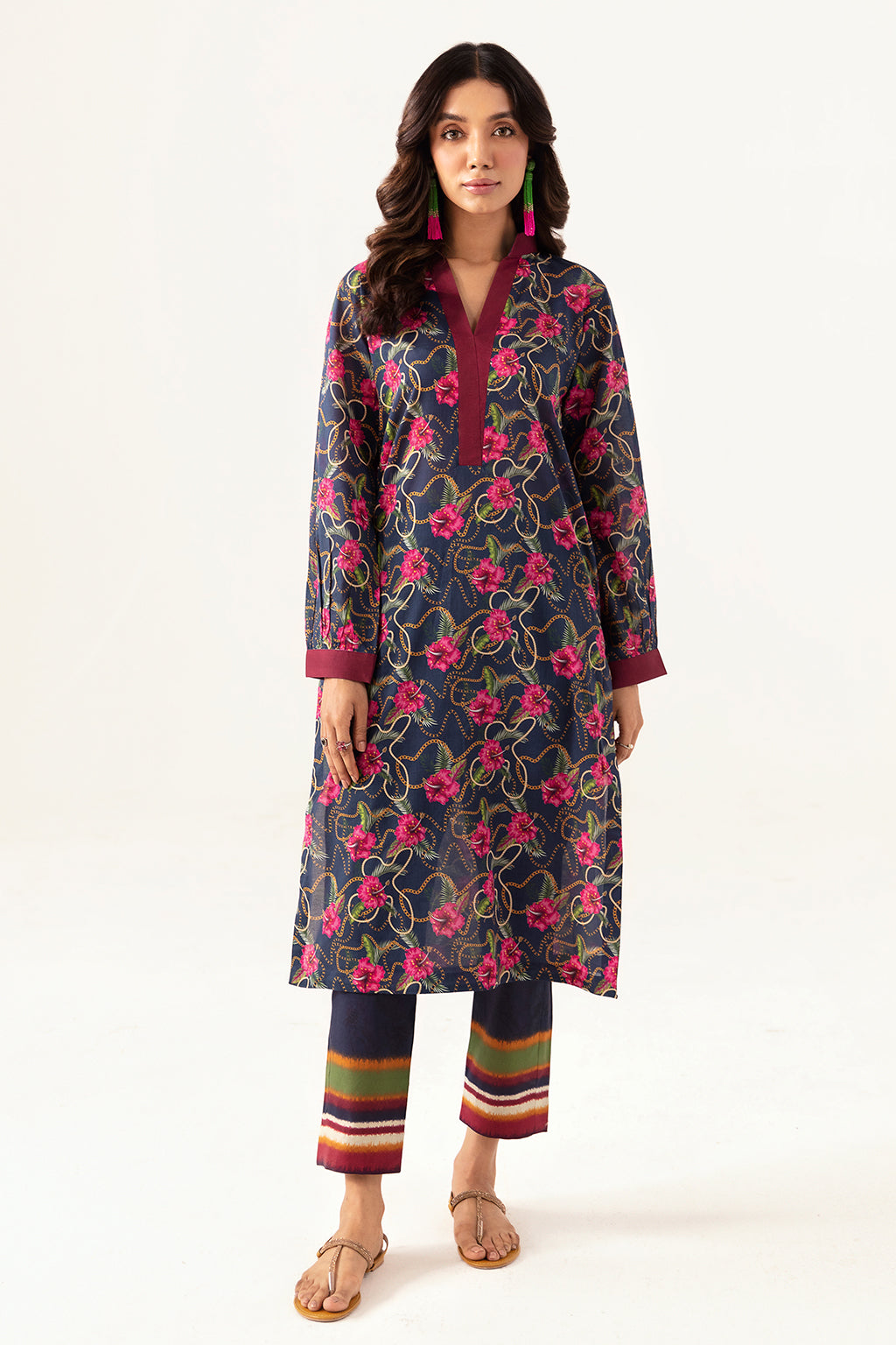 Ramsha | Pinted Lawn | RP-101 - House Of Anaya