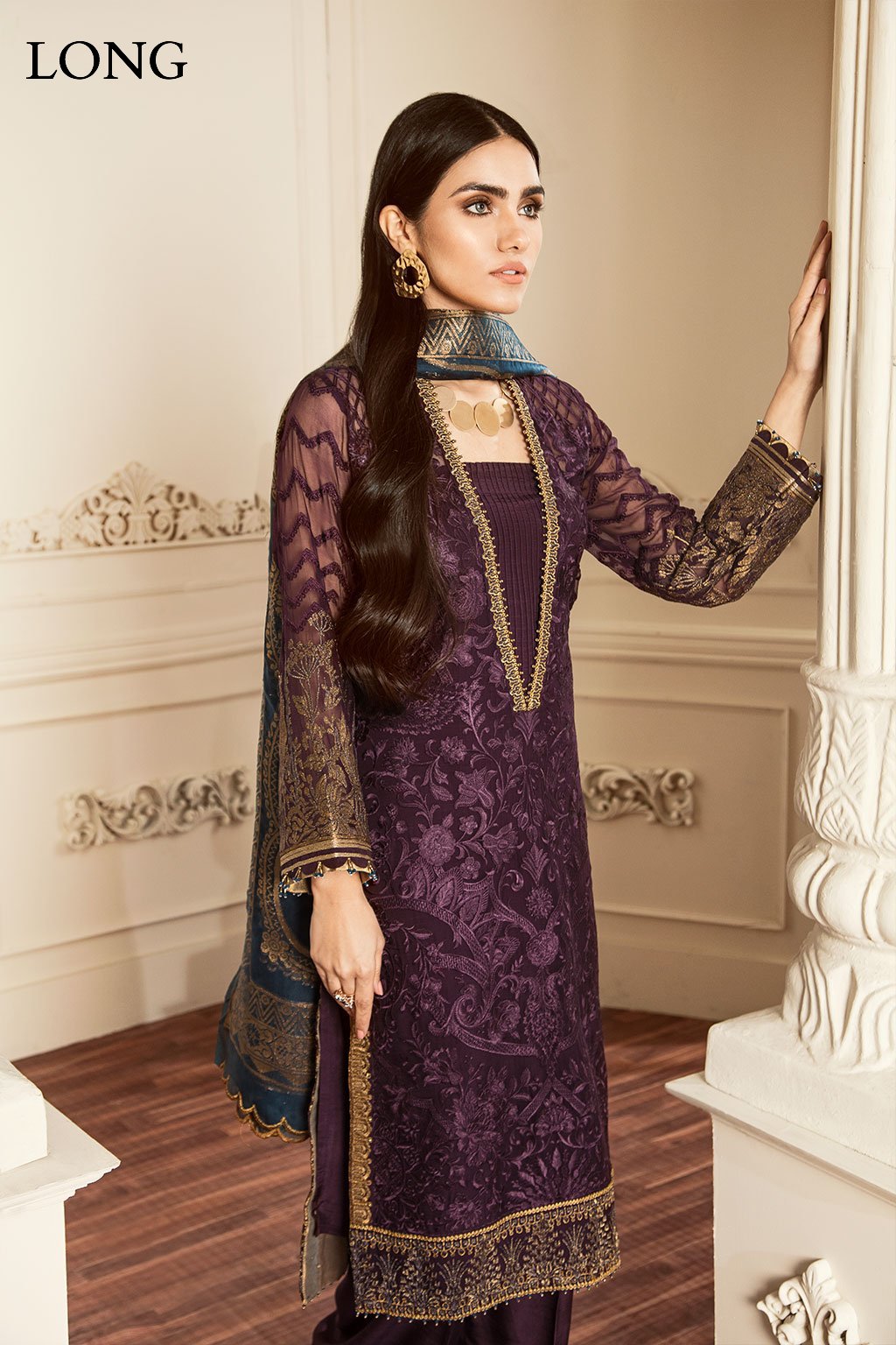 Baroque-EMBROIDERED CHIFFON CH05-10 - Riwayat-e-khas