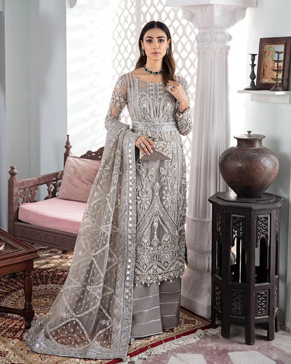 Gulaal | Meherma Wedding Formals Collection | Gulnoor Embroidered Net 3-Piece Suit WS-18