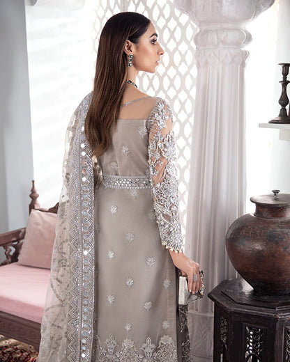 Gulaal | Meherma Wedding Formals Collection | Gulnoor Embroidered Net 3-Piece Suit WS-18